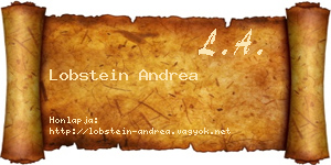 Lobstein Andrea névjegykártya